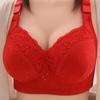 Autumn and winter gathering adjustment type breast bra without steel ring, large chest, small upper support, comfortable and anti glare underwear