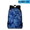 Classic Popular Funny Tie Dye Notebook Backpacks Pupil School Bags 3D Print Oxford Waterproof Boys/Girls Laptop Backpacks