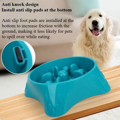 Bol Minimaliste pour Animaux de Compagnie de Grande Capacité et de Haute Qualité, Bol Mangeoire Lente pour Chien