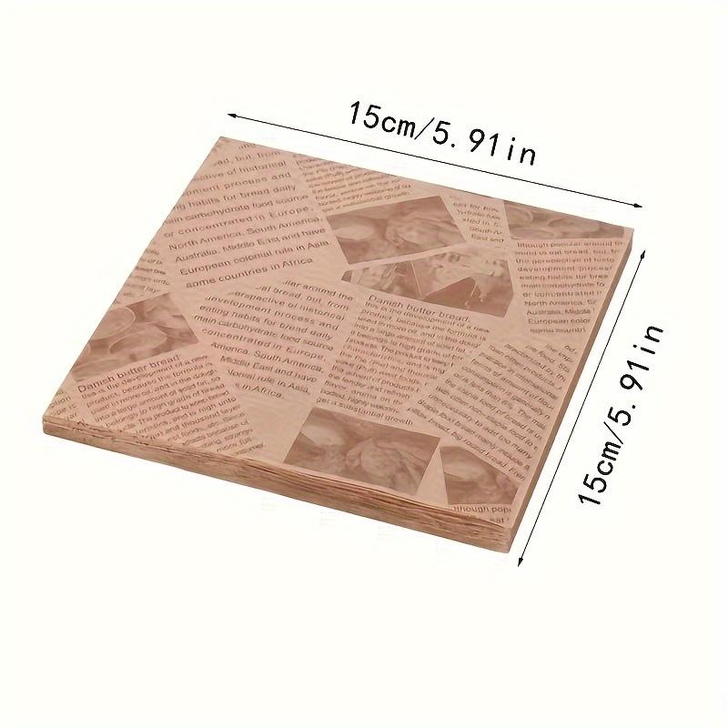 100pcsTime-Saving Pre-Cut Parchment Paper - Multi-Purpose Baking, Sandwich Wrapping, and Cooking - Durable and Food-Safe