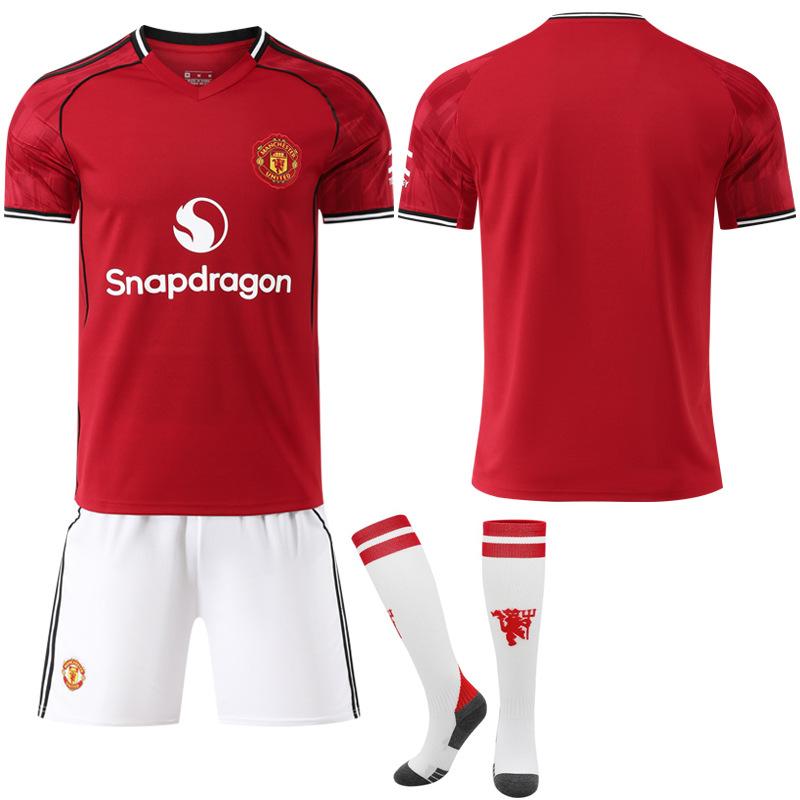 2526 New Man L Red Devils home court No. 17 Ganacho 8B fee football jersey set jersey M United red foreign trade
