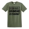 Stand back grandad is cooking tshirt mens funny novelty fathers day bbq tee top