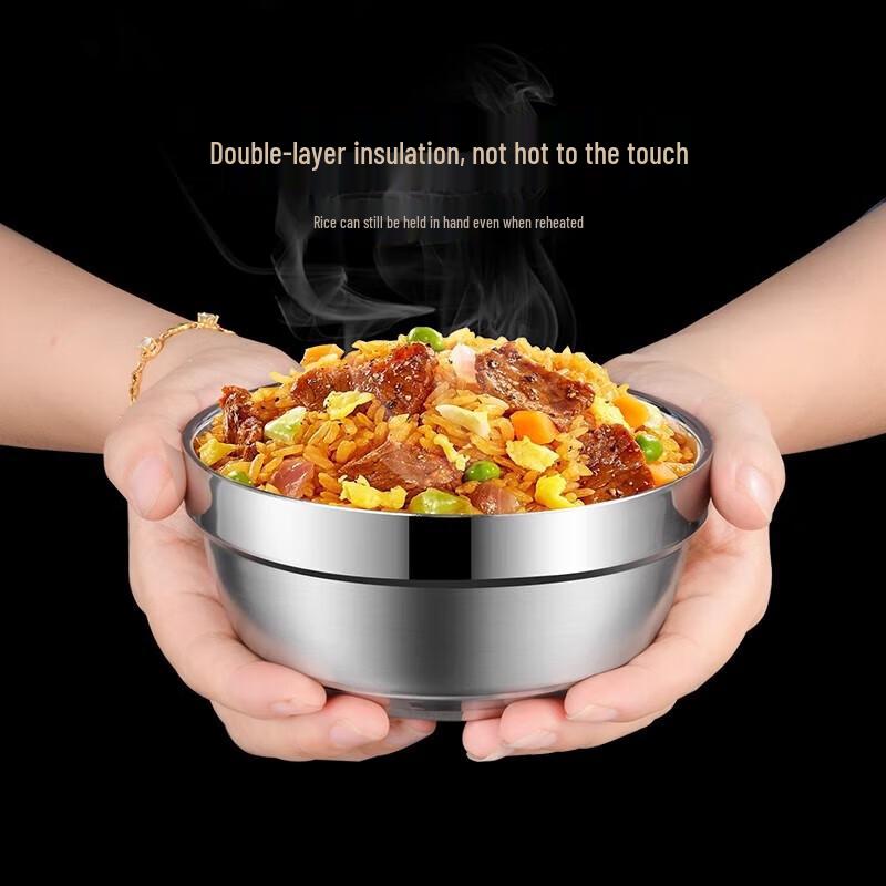 304 Stainless Steel Double-Wall Insulated Bowl