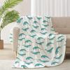 Dolphin Throw Blanket for Adults Soft Flannel Fleece Warm Lightweight Cute Animal Pattern Bed Sofa Couch Blanket King Queen Size