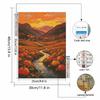 Halloween diamond painting kit handmade diy pumpkin patch landscape scenery painting home decoration painting