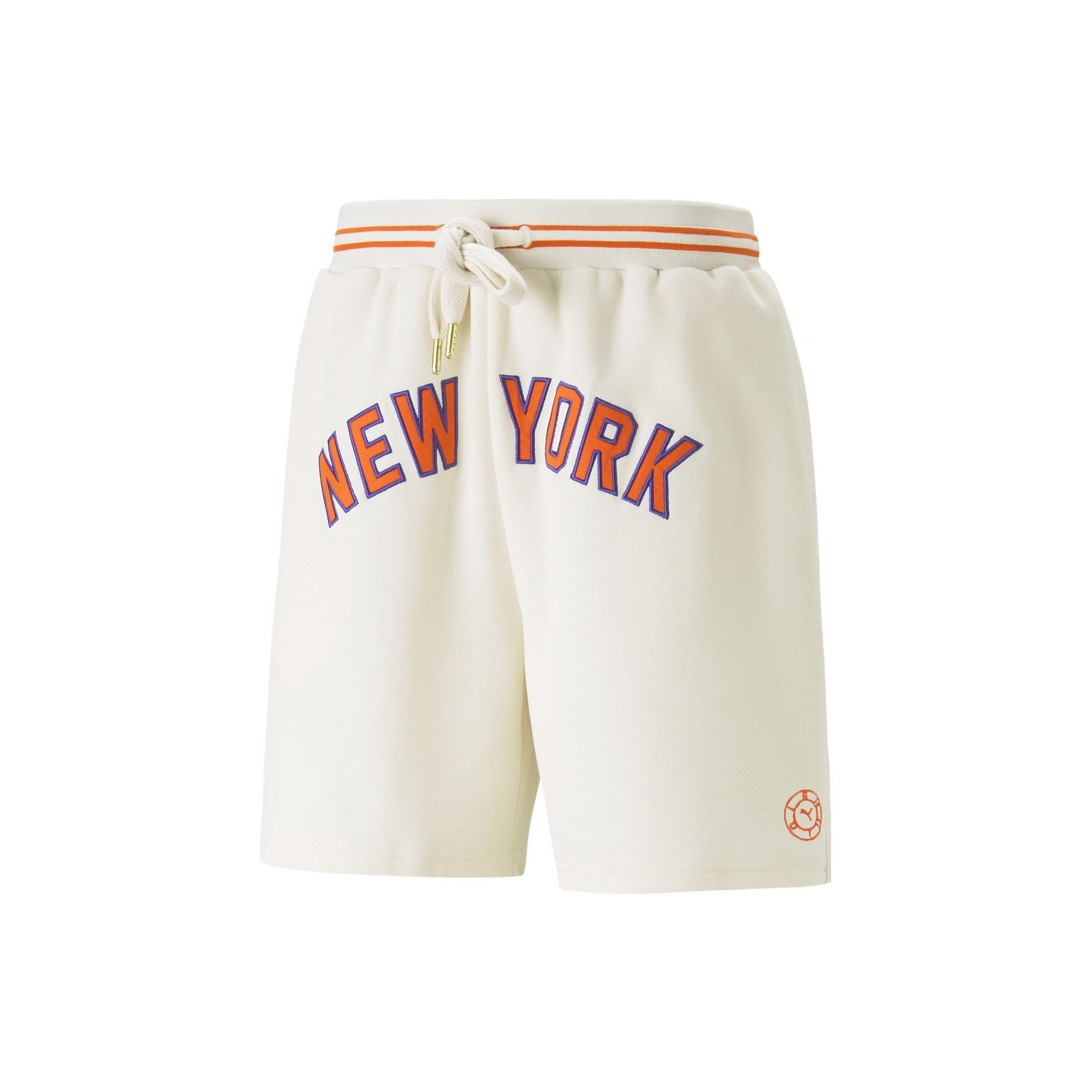 PUMA x Rhuigi New York Basketball Shorts  Beige Red  Men s 539496-65 XS