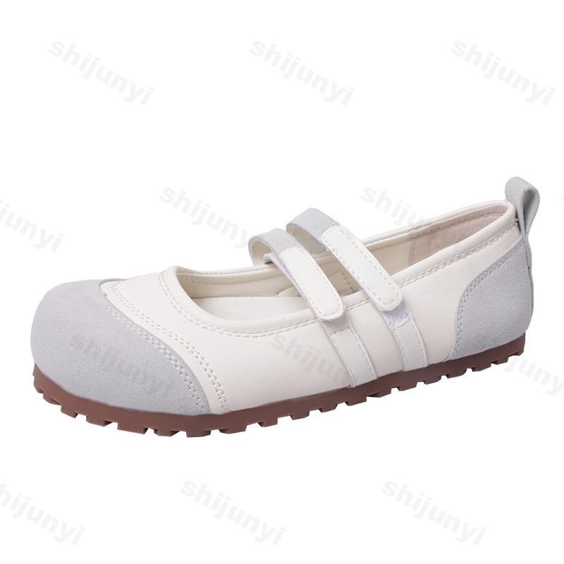 Mode Damen Mary Janes Schuhe 2025 Neu Herbstmode Retro Bequem Anti-Rutsch Ballerinas Outdoor Freizeitschuhe Zapatos Mujer