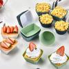 24Pcs Round/Square Silicone Muffin Molds Creative Lunch Box Dividers  Baking Supplies