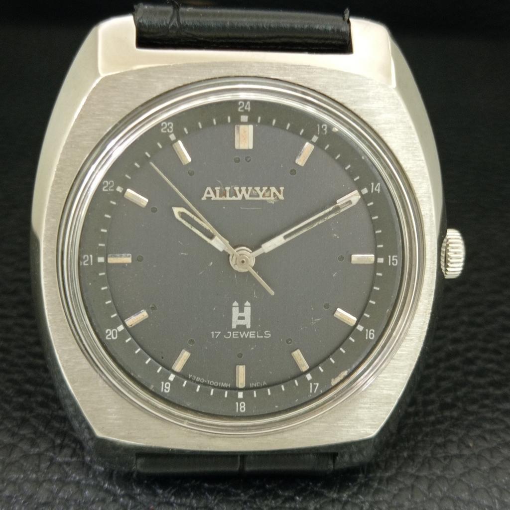 ALLWYN 6300A HAND-WINDING VINTAGE INDIA MENS ORIGINAL DIAL WATCH a706228-1