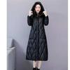 Loose Fit Plus Size Cotton Coat for Mothers Long Winter Jacket