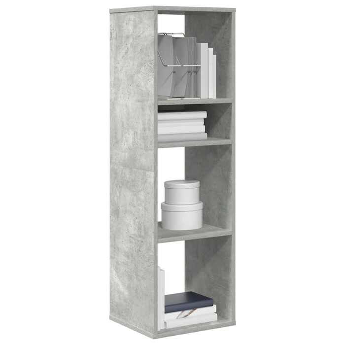 VidaXL Bookcase Concrete Grey 34x31x112 Cm Engineered Wood, Storage Cabinet, Storage Shelf, Unit of 860286