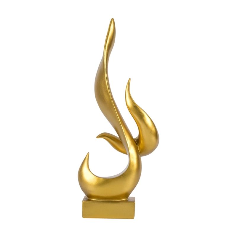 Modern Abstract Sculptures Resin Flame Figurines Statue Table Centerpieces for Living Room Office Home Decorations