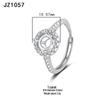 Tingxiang Versatile DIY S925 Sterling Silver Openable Ring Blanks - Multiple Styles