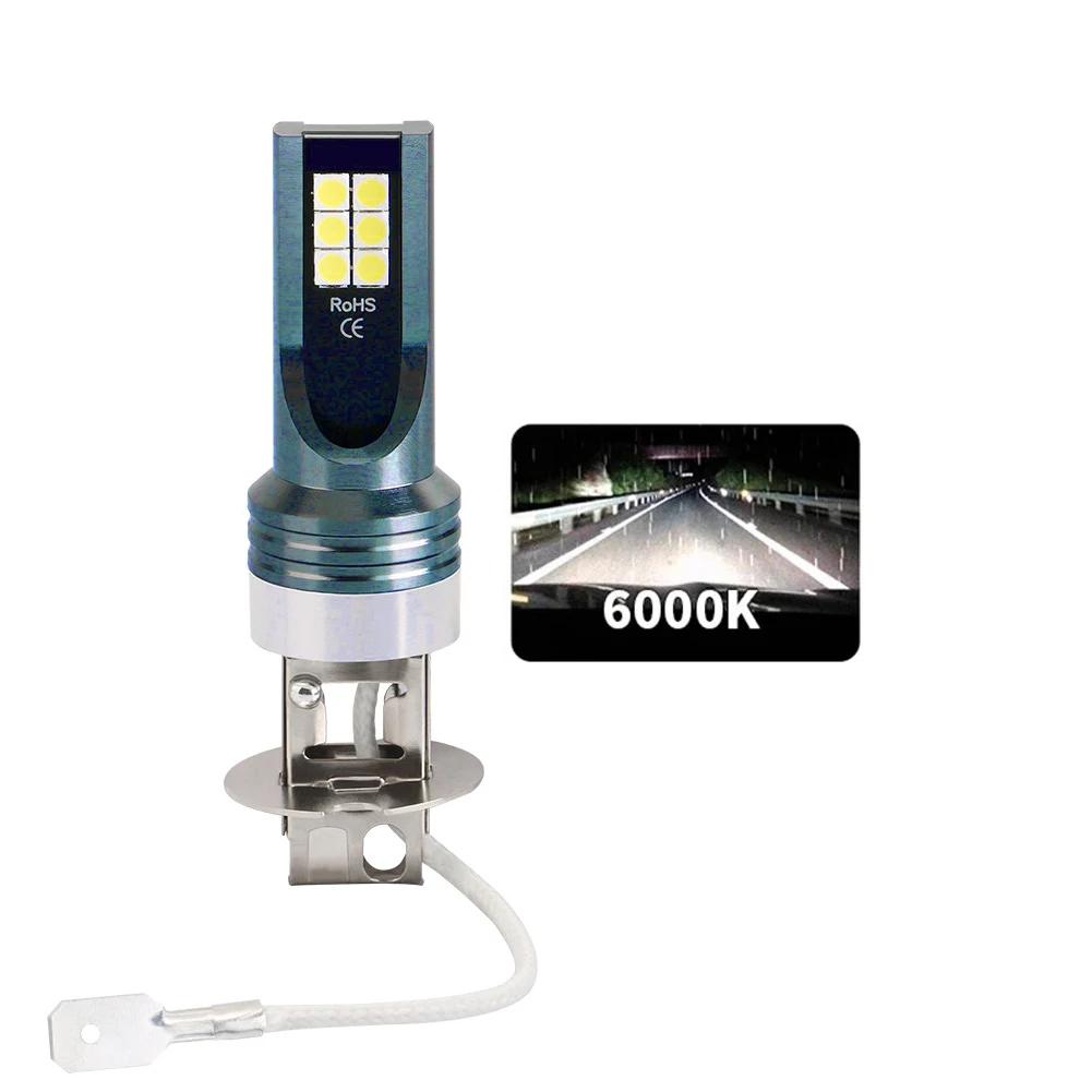 1/2Pcs H4 H7 LED Headlight Bulb H11 H8 H9 H10 H1 H3 Car Fog Light Bulbs 9005 9006 Auto Driving Running Lamps 12000LM 80W 12V