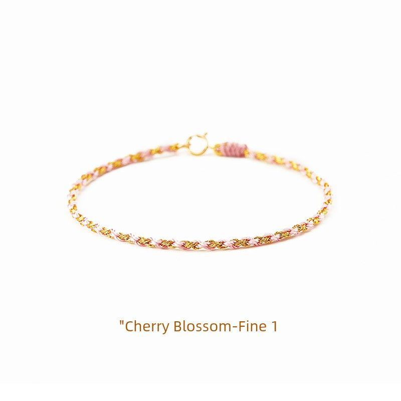 

Плетеный шнурок Ping An Красный шнурок Браслет Плетеный ручной ремешок Год Дракона Год рождения Амулет Тайсуй Подарок на День матери 18cm Cherry powder fine