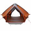 Teepee Tent for 6 Persons Gray and Orange 431 x 366 x 185 cm