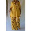 Spring Women's Floral Print Mid-Length Sleeve Top & Long Pants Set 2026