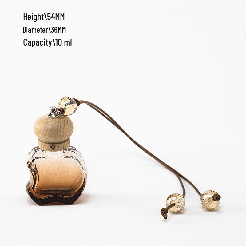 Car Hanging Perfume Glass Bottle - Air Freshener Ornament & Refillable Fragrance Pendant