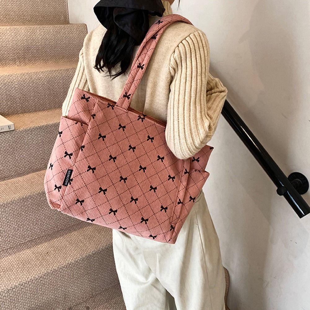 Korean Style Women's Underarm Bag Large Capacity Travel Shoulder Bag Portable Handbag  Daily Use