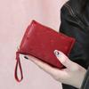 Simple Lightweight Multi-functional New Style Women's Short Purse Embroidered Heart PU Three-fold Bag Multiple Card Slots Wallet