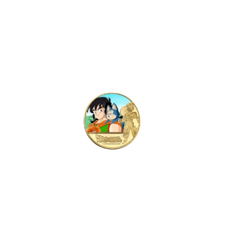 Anime  Z Gold Plated Gold Coin Son Goku Vegeta  Coins Kids Classic Anime Peripherals Collection Toy Souvenir