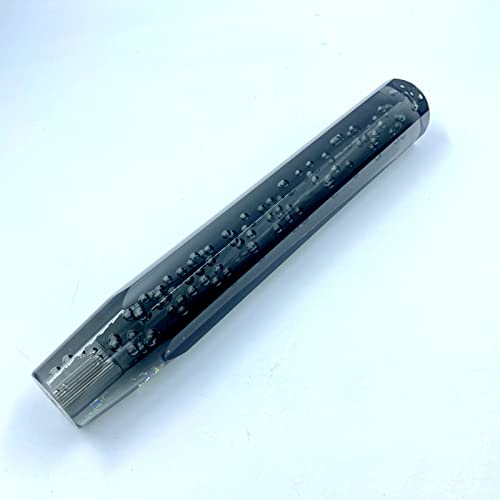 [SCGEHA] Universal Crystal Shift Knob, Octagonal, with Bubble Fill, Adapter Included, 3 Colors, 30cm (Black)