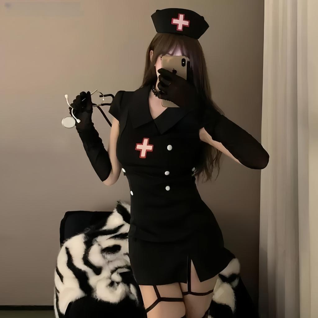 Sexy Cosply Nurse Uniform Angel In White Cosplay Secretary Outfit Emo Seduction Mood Costume