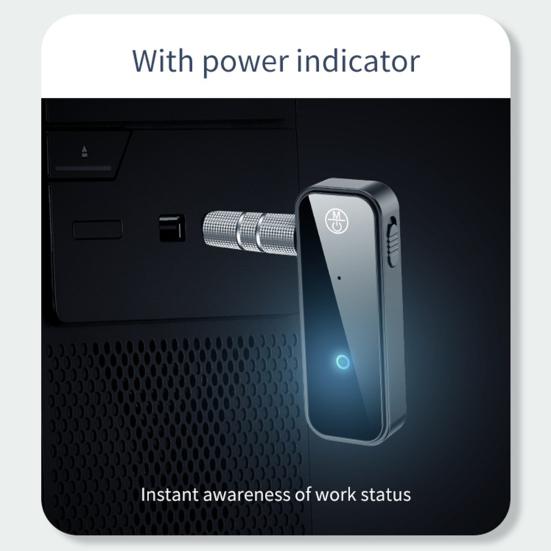 C28 Bluetooth-compatible 5.0 Transmitter Receiver 2 In 1 Adapter with 3.5mm Port for Car TV