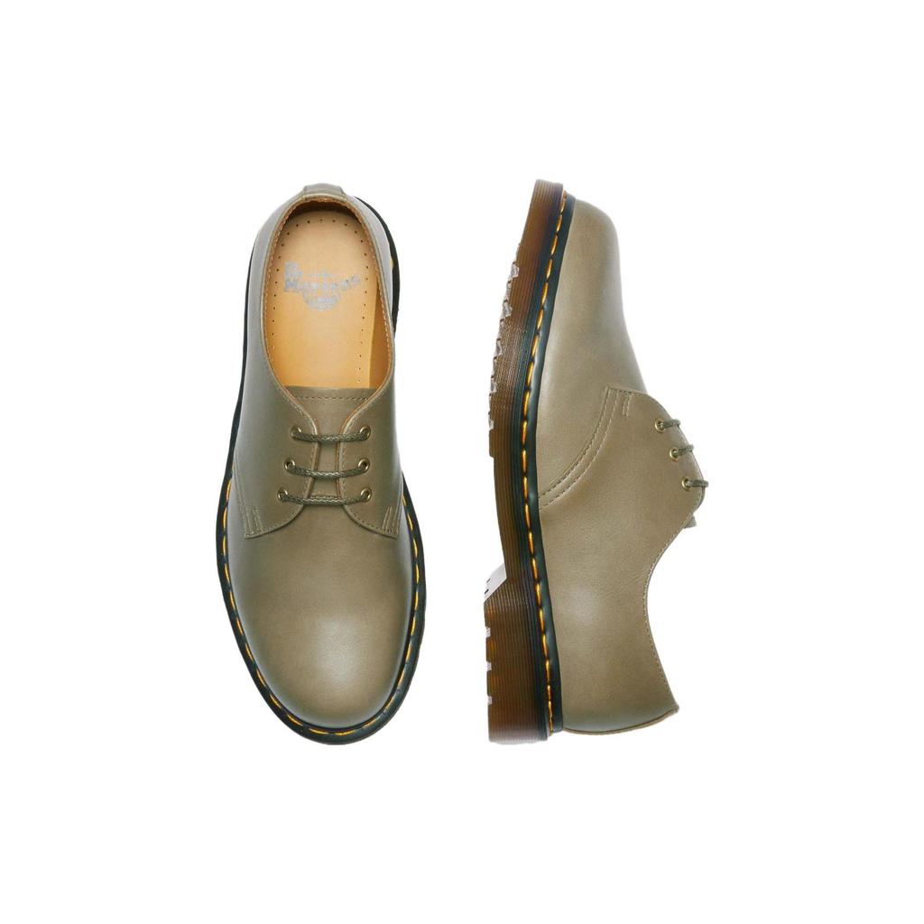 Dr. Martens 1461 Leather Simple Comfortable Versatile Casual Shoes Men Shoes Olive 30683352
