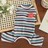 Colorful Stripes Dog Jumpsuits Cute Soft Puppy Rompers Fashion Dog Clothes