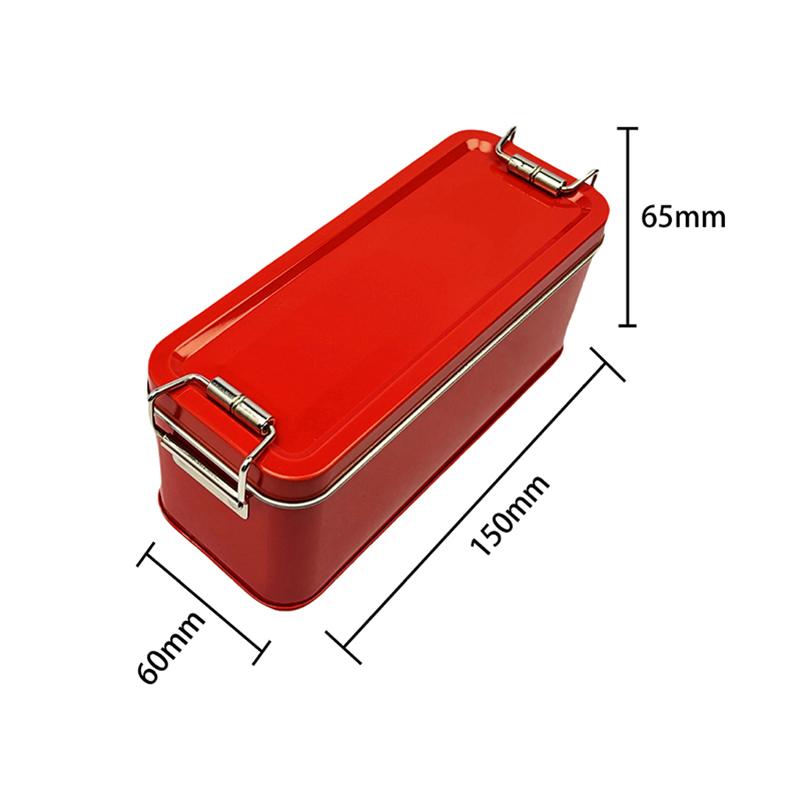 Rectangular Tinplate Cookie Tins Box With Lid Dustproof Home Kitchen Desktop Storage Tin For Candy Coffee Tea Jewelry Chocolate