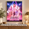 Taylor Swift Benutzerdefinierter Name Text 5D Diamantmalerei Set DIY Vollbohrer Diamantkunst Dekoration