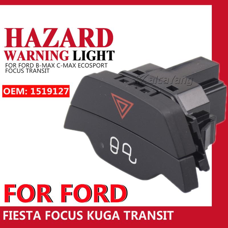 1519127 Emergency Hazard Warning Light Button Lock Unlock Switch For Ford B-MAX C-MAX Ecosport Fiesta Focus MK3 Kuga Transit