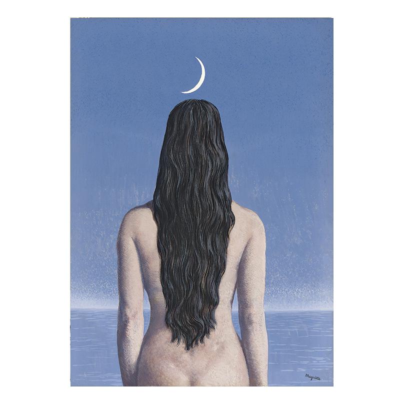 

Рене Магритт, эксклюзивное сочетание света, роскошная винтажная серия, холст с принтом, картина, постер, настенная картина для домашнего декора 21x30cm No Frame