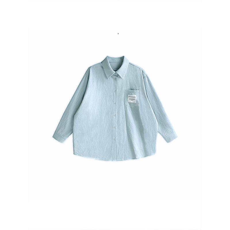 

Plus Size Retro Women s 100% Cotton Long Sleeve Denim Shirt with Pockets 4XL (180-200 lbs)