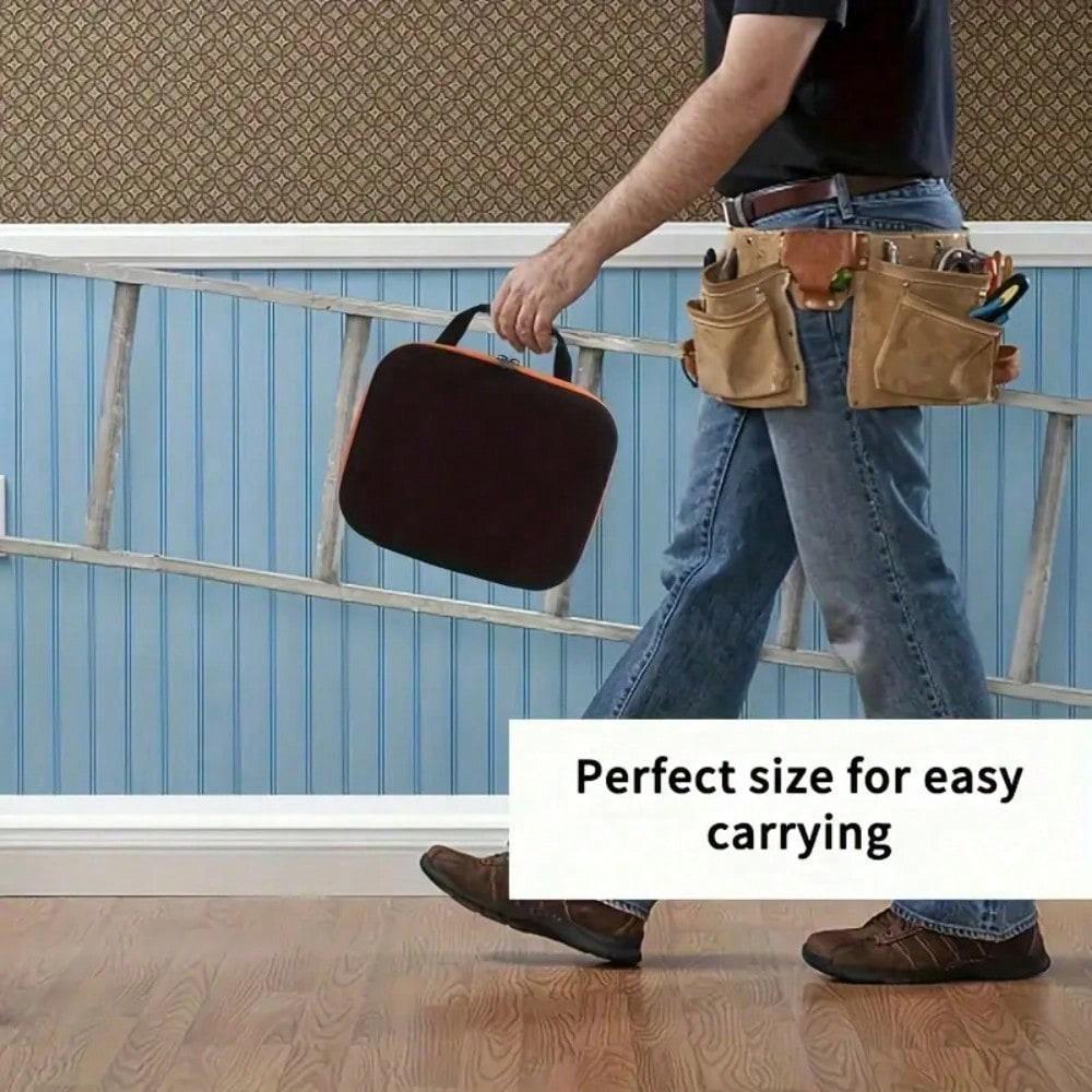 1pc Large Capacity Waterproof Tool Bag For Electricians And DIY Enthusiasts - Shockproof Oxford Cloth Carry Case For Electric Drills And Hardware