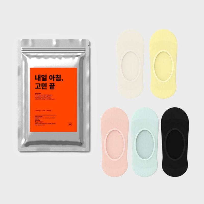 

REDSSOCKSOO [5 пар] Жидкие носки-невидимки Набор цветов 1 Fluid Fake Socks Color Pack 1