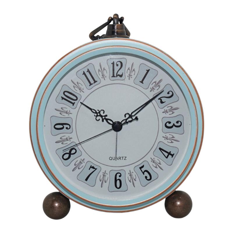 Elegant Metal Clock for Home Decoration Quiet and Battery Powering with Vintage Designing Exquisitedly