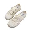 Cream Color Two-Way Canvas Shoes for Women  Summer New Round Toe Soft-Soled Velcro Casual Sports White Shoes Women