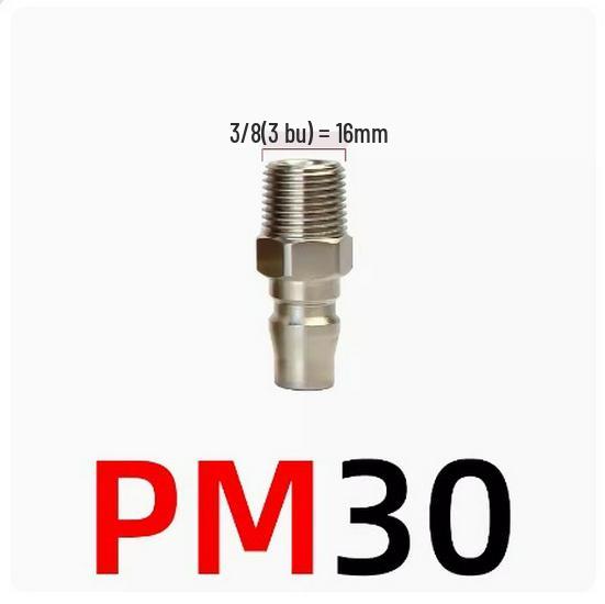 C-Type Self-Locking Air Hose Quick Connector for Compressors & Pneumatic Tools