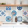 20 Stück Fliesenaufkleber im böhmischen Stil für Küche, Rückwand, Kleiderschrank, Tisch, Badezimmer, Renovierung, mediterrane Kunst zum Abziehen und Aufkleben