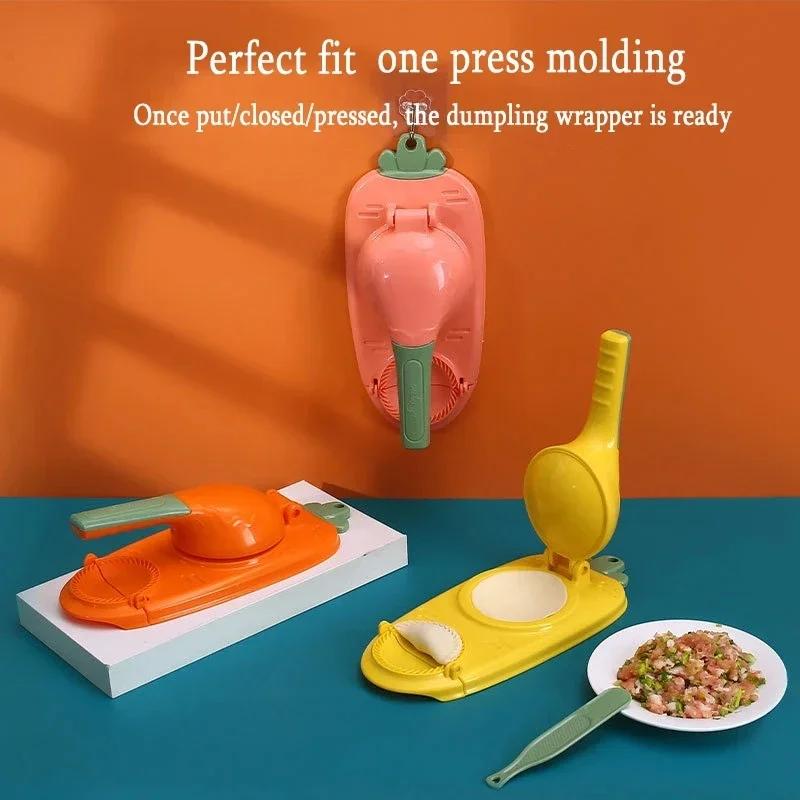 Dumpling Mold Pressure Manual Packaging Machine Dumpling Machine Two-in-one For Modeling Dumplings Baking Kitchen Accessories