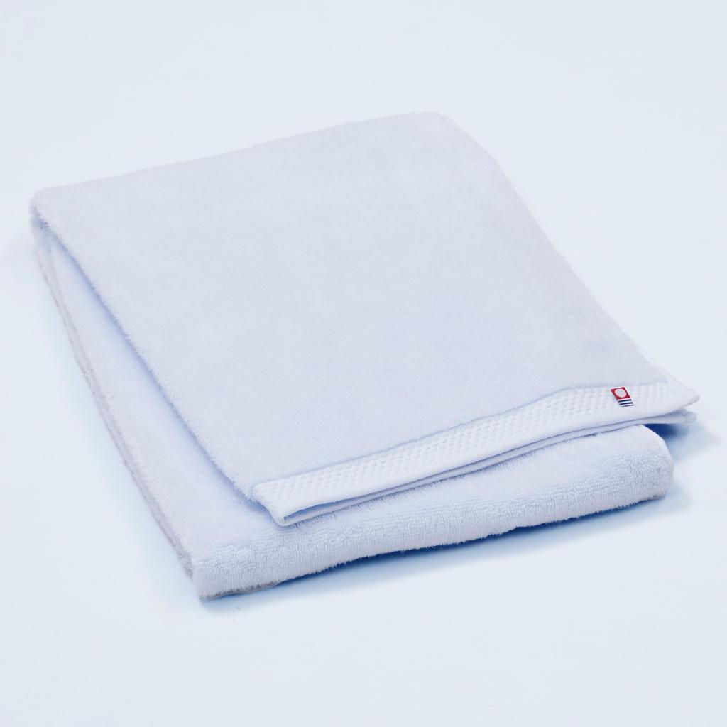 Nishikawa Imabari Bath Towel 60 x 120cm 100% Cotton Watairo Mofuwata Incredibly soft, fluffy, lightweight, minimal lint, plain, made in Japan, blue