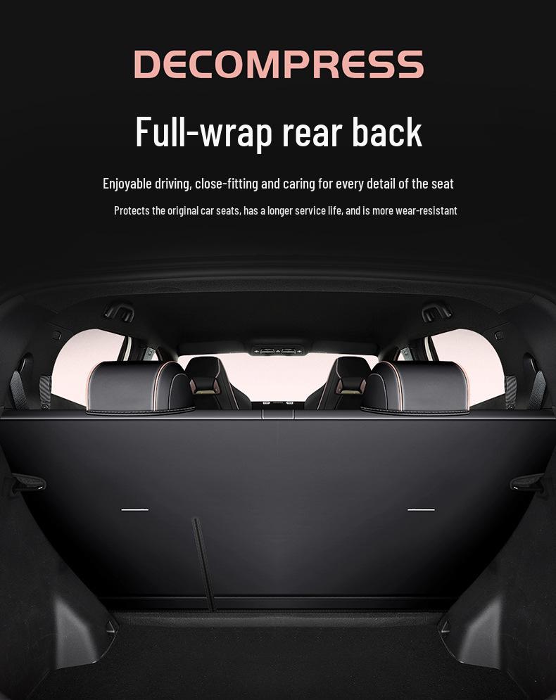 BYD Seagull Full Coverage Car Seat Cover - Universal Fit for Four Seasons, 2023 Model, Five-Seater