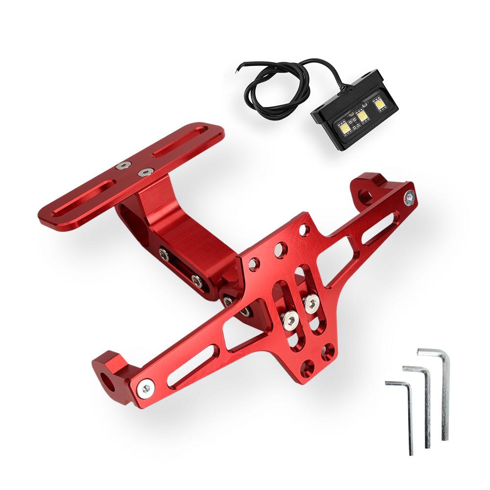 Cross Border Motorcycle Modification Aircraft License Plate Holder Adjustable Aluminum Alloy Bracket Support