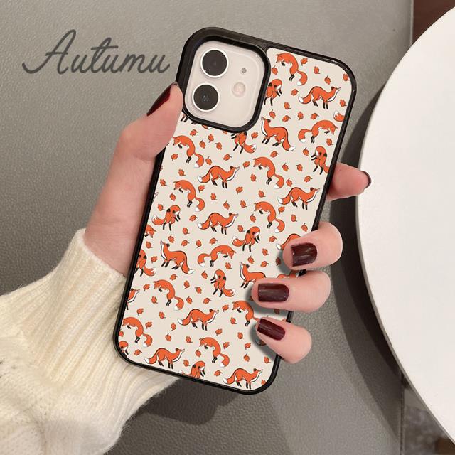 Fox Animal Pattern Phone Case for iPhone 17 Air 15 16 16e 11 12 13 14 Pro Max Plus Cover coque Fundas Shell