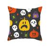 Halloween Style Decorative Cushion Cover Horror Pattern Polyester Pillowcase Pillow Cover For Sofa Home Room Festival Decor