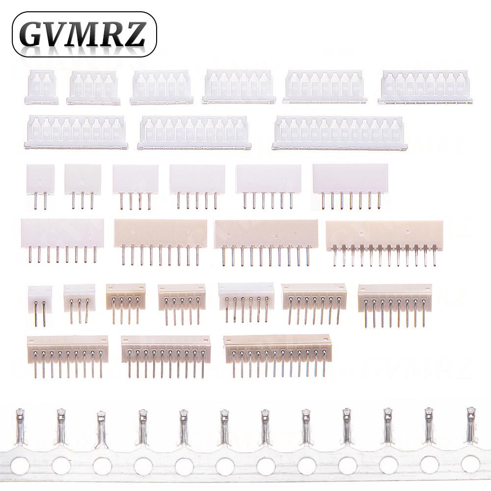 100PCS JST XH2.54 ZH1.5 PH2.0 1.25 MM Terminals Plastic Shell Male Plug Female Socket Wire Connector 2.54 2P 3P 4P 5P 6P 7P