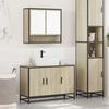 VidaXL 2-piece Bathroom Furniture Set Sonoma Oak, Storage Cabinet, Bathroom Cabinet, Vanity Unit 3300921