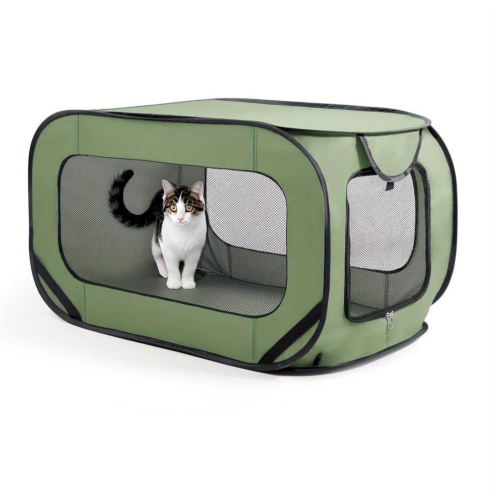 

Small and medium sized dog Portable pet Car tent Indoor outdoor pet cage Kennel cat tent Pet fence 94 53 53cm зелений